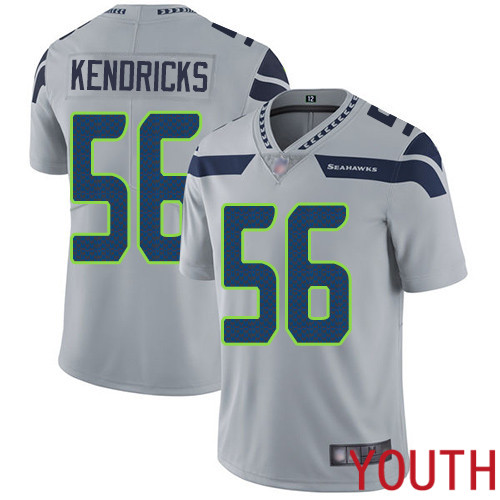 Seattle Seahawks Limited Grey Youth Mychal Kendricks Alternate Jersey NFL Football #56 Vapor Untouchable->youth nfl jersey->Youth Jersey